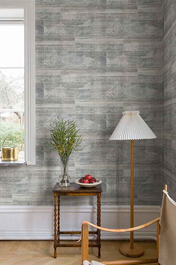 Inaya Blue Ornament Wallpaper - York Wallcoverings - MD17301 - York Wallcoverings Wallpaper