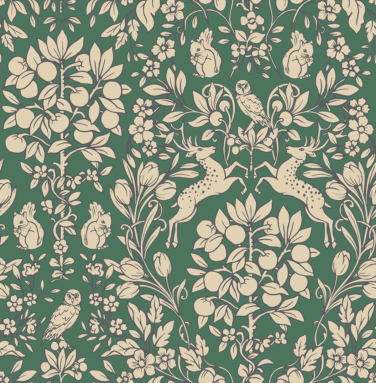 Emerald Enchanted Peel and Stick Wallpaper - York Wallcoverings - NUS4480 - York Wallcoverings Wallpaper