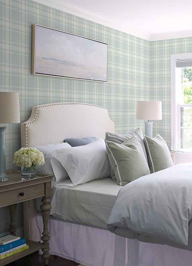 Antoine Light Blue Flannel Wallpaper - York Wallcoverings - 4072-70016 - York Wallcoverings Wallpaper