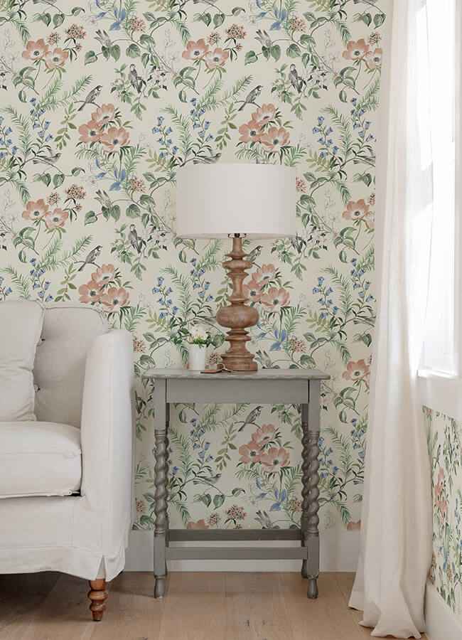 Frederique Multicolor Bloom Wallpaper - York Wallcoverings - 4072-70002 - York Wallcoverings Wallpaper
