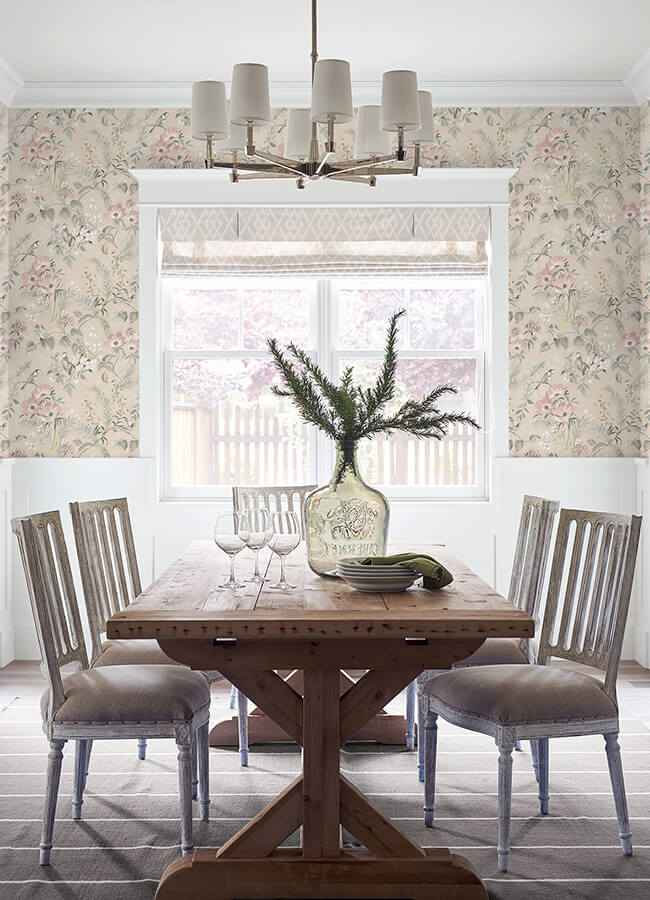Frederique Blush Bloom Wallpaper - York Wallcoverings - 4072-70003 - York Wallcoverings Wallpaper