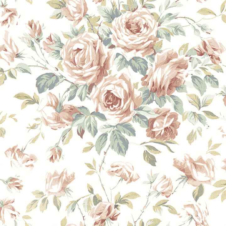 Manon Blush Rose Stitch Wallpaper - York Wallcoverings - 4072-70022