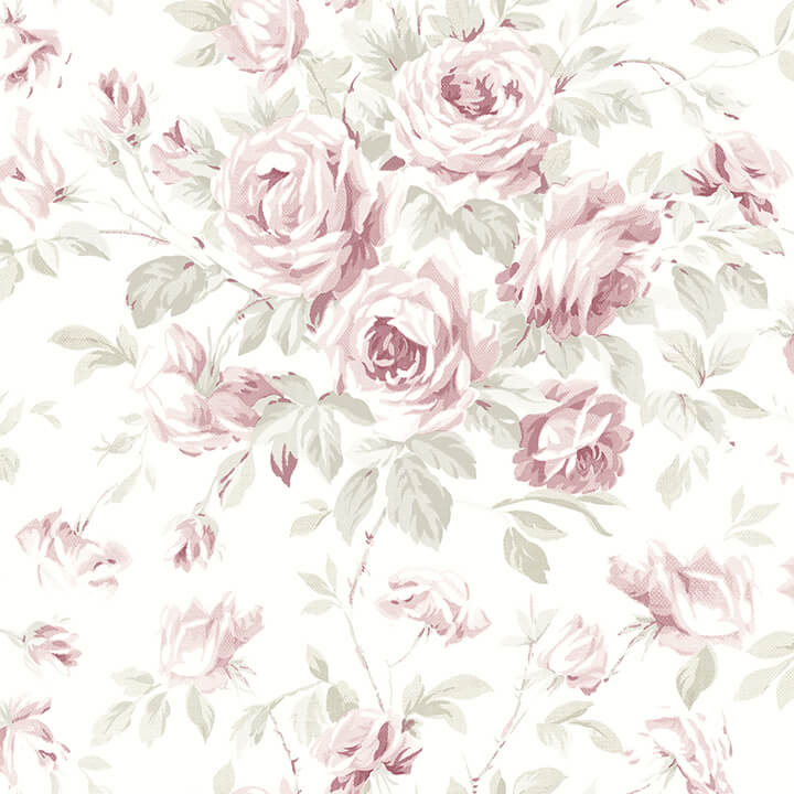 manon-pink-rose-stitch-wallpaper-york-wallcoverings-4072-70024 - York Wallcoverings Papel pintado