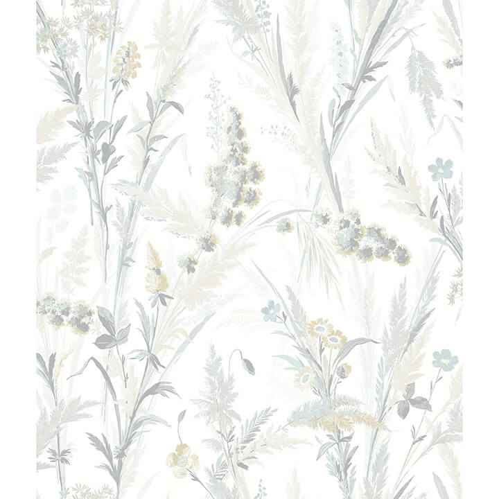 Hillaire Light Blue Meadow Wallpaper - York Wallcoverings - 4072-70030 - York Wallcoverings Wallpaper