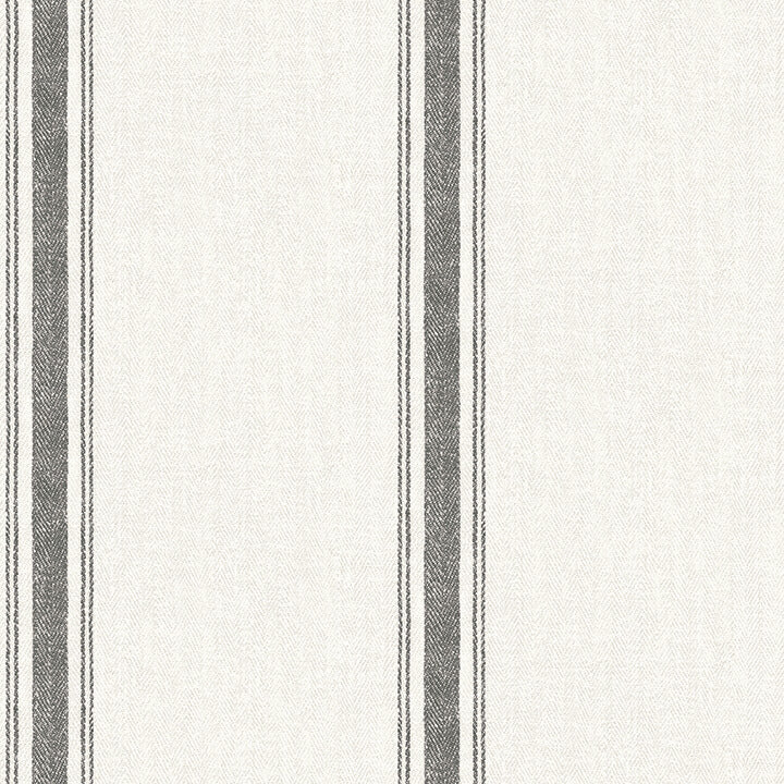 linette-black-fabric-stripe-wallpaper-york-wallcoverings-4072-70066 - York Wallcoverings Papel pintado