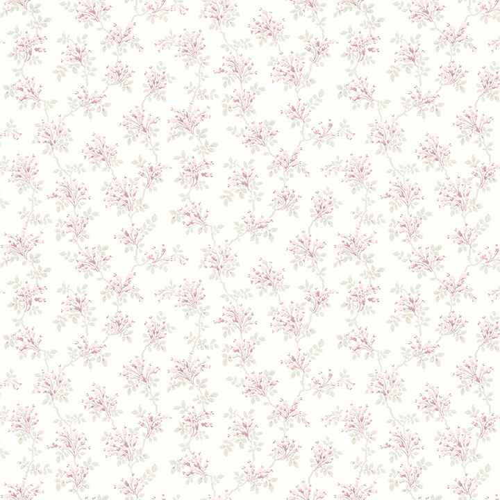 Sofiane Pink Botanical Trail Wallpaper - York Wallcoverings - 4072-70038 - York Wallcoverings Wallpaper