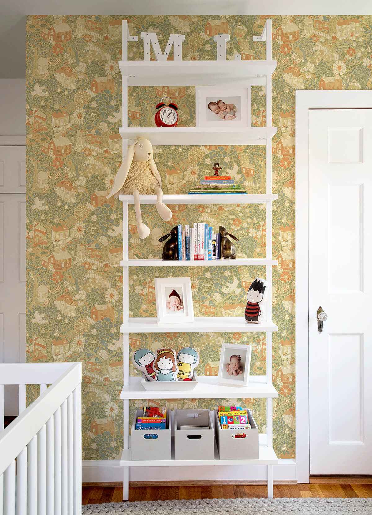 Bygga Bo Butter Woodland Village Wallpaper - York Wallcoverings - 4111-63002 - York Wallcoverings Wallpaper
