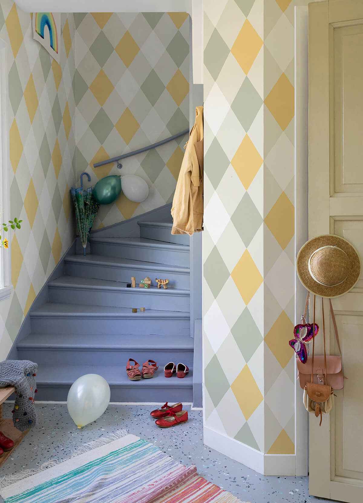 Kalas Pastel Diamond Wallpaper - York Wallcoverings - 4111-63032 - York Wallcoverings Wallpaper