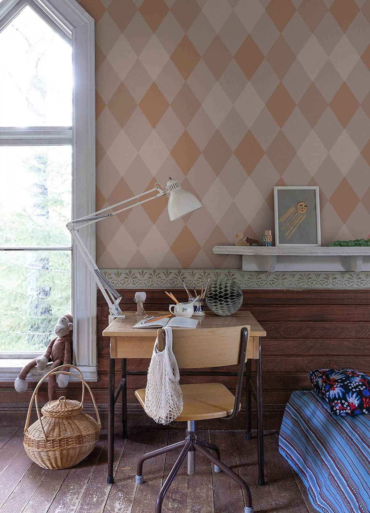 Kalas Rose Diamond Wallpaper - York Wallcoverings - 4111-63029 - York Wallcoverings Wallpaper