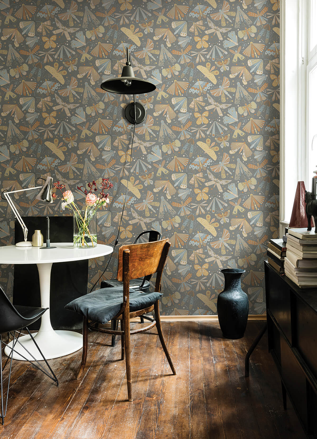 flyga-apricot-bonanza-wallpaper-york-wallcoverings-4111-63026 - York Wallcoverings Papel pintado