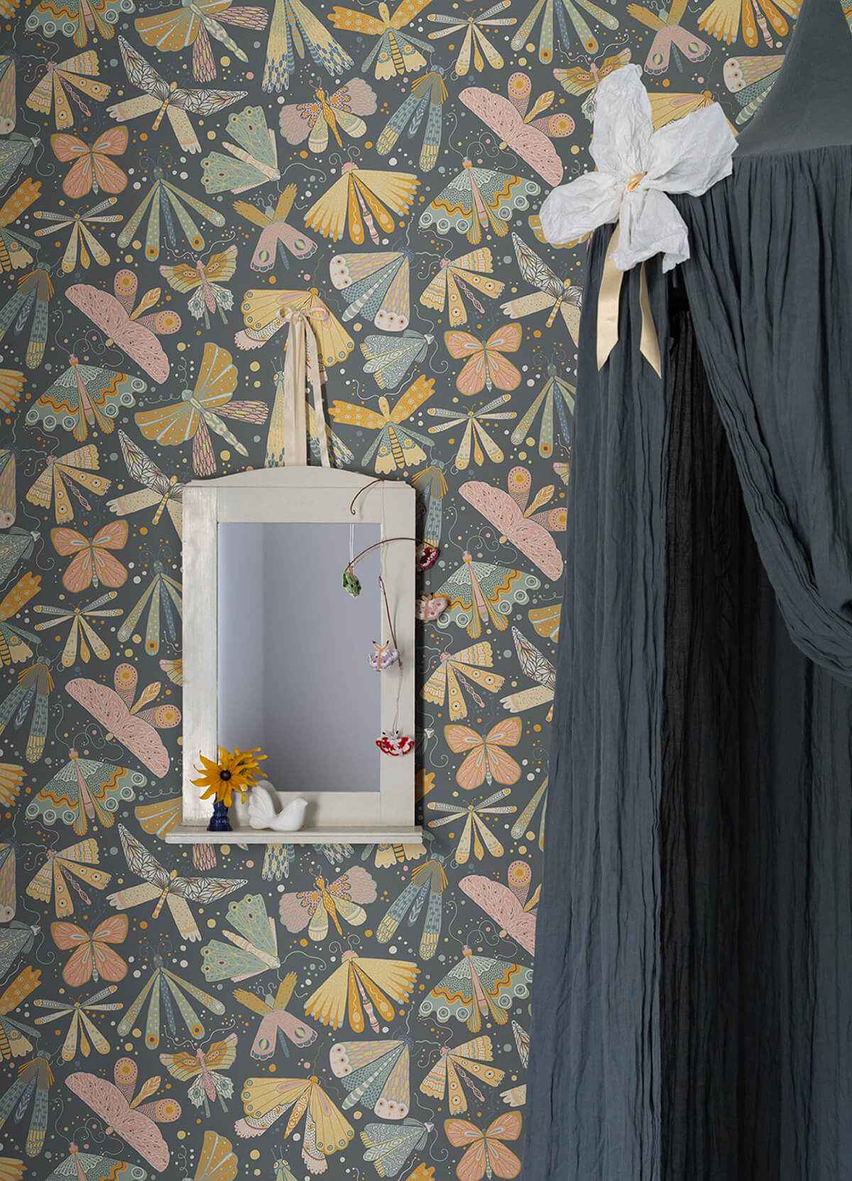 Flyga Blue Bonanza Wallpaper - York Wallcoverings - 4111-63022
