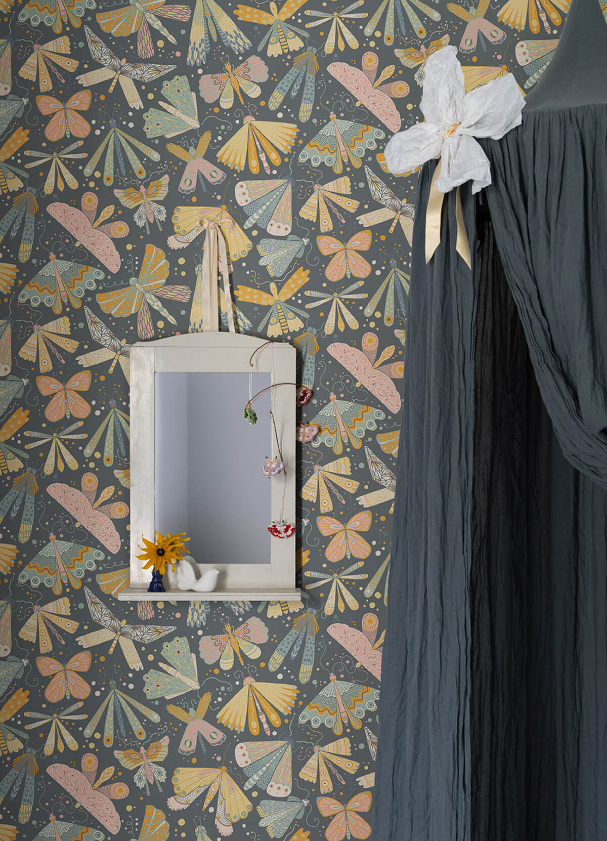 flyga-blue-bonanza-wallpaper-york-wallcoverings-4111-63022 - York Wallcoverings Papel pintado