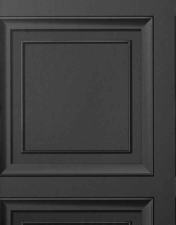 Distinctive Dark Grey Square Panel Wallpaper - York Wallcoverings - FD43001 - York Wallcoverings Wallpaper