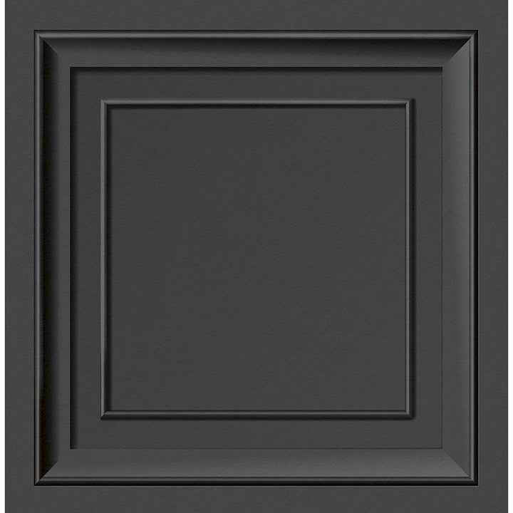 Distinctive Dark Grey Square Panel Wallpaper - York Wallcoverings - FD43001