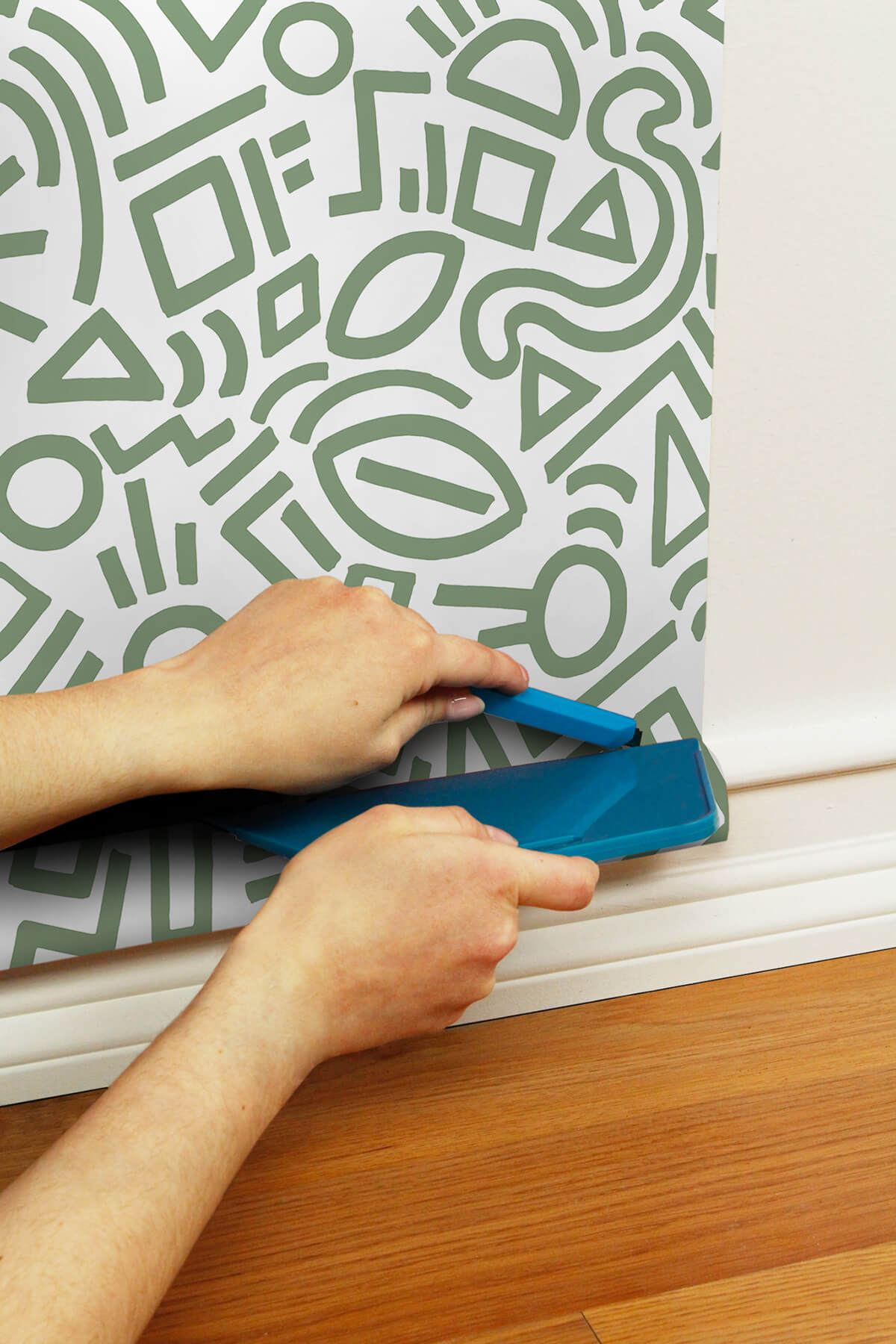 Sage Doodle Abstract Peel and Stick Wallpaper - York Wallcoverings - AES4791 - York Wallcoverings Wallpaper