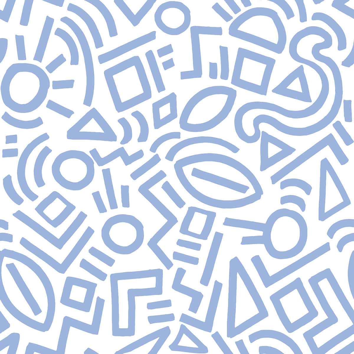 Periwinkle Doodle Abstract Peel & Stick - York Wallcoverings - AES4792 - York Wallcoverings Wallpaper