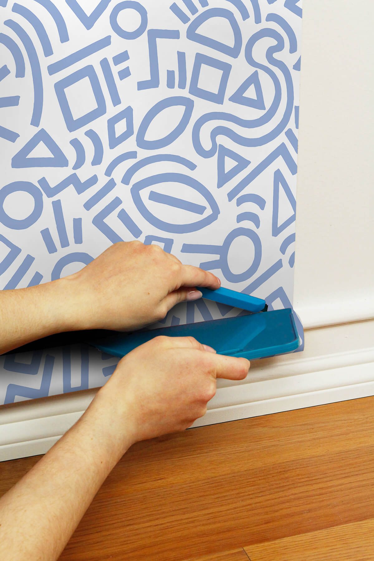 periwinkle-doodle-abstract-peel-and-stick-wallpaper-york-wallcoverings-aes4792 - York Wallcoverings Wallpaper