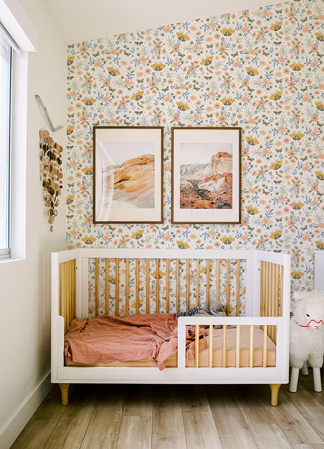 Zev Blue Butterfly Coral- 4060-58105 - York Wallcovering