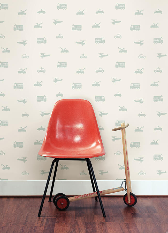 briony-sage-vehicles-wallpaper-york-wallcoverings-4060-128856 - York Wallcoverings Papel pintado