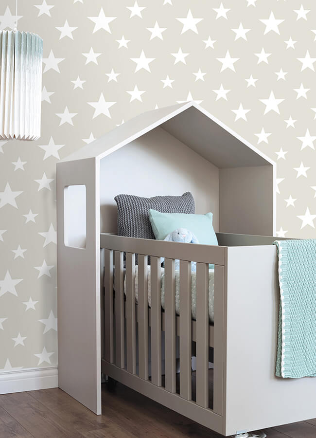 amira-taupe-stars-wallpaper-york-wallcoverings-4060-128866 - York Wallcoverings Papel pintado