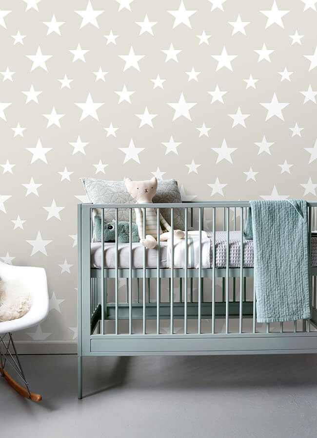 amira-taupe-stars-wallpaper-york-wallcoverings-4060-128866 - York Wallcoverings Papel pintado