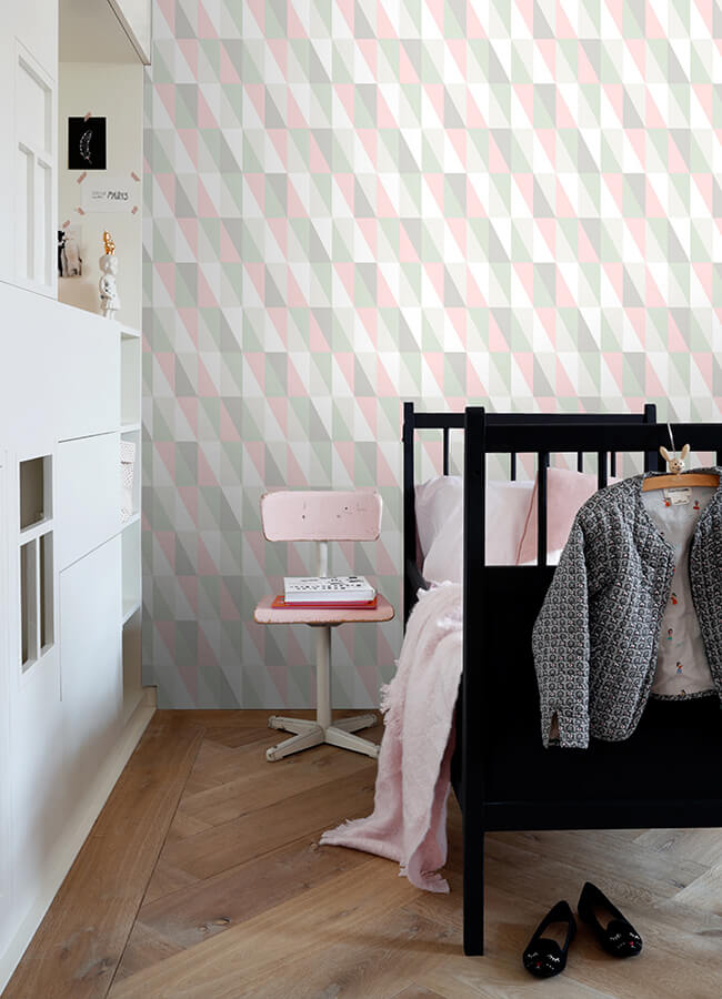inez-pastel-geometric-wallpaper-york-wallcoverings-4060-138919 - York Wallcoverings Papel pintado