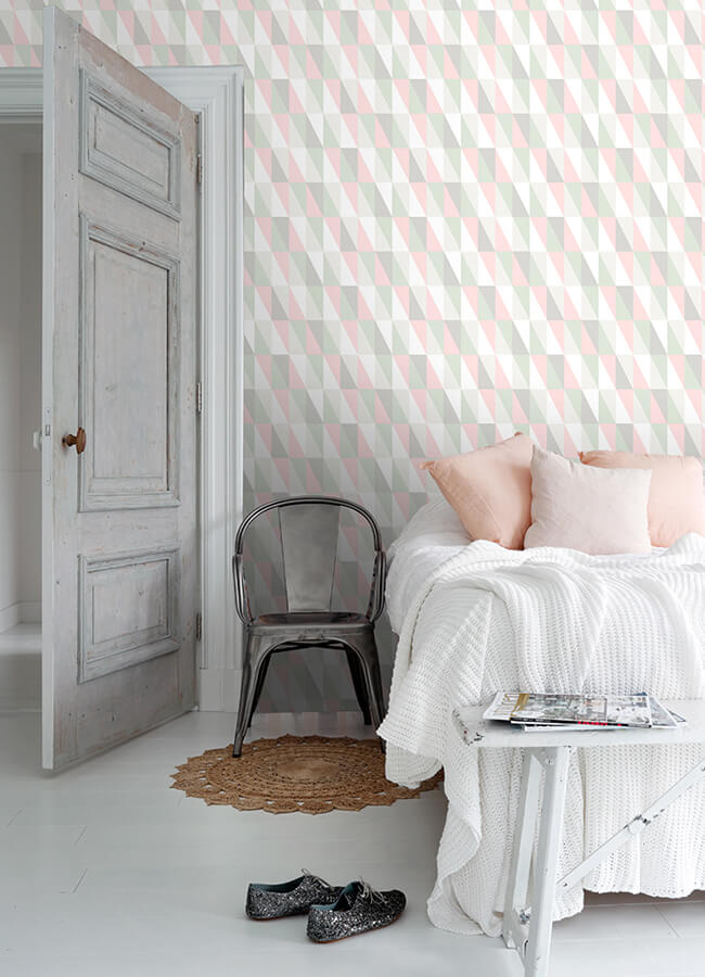 inez-pastel-geometric-wallpaper-york-wallcoverings-4060-138919 - York Wallcoverings Papel pintado