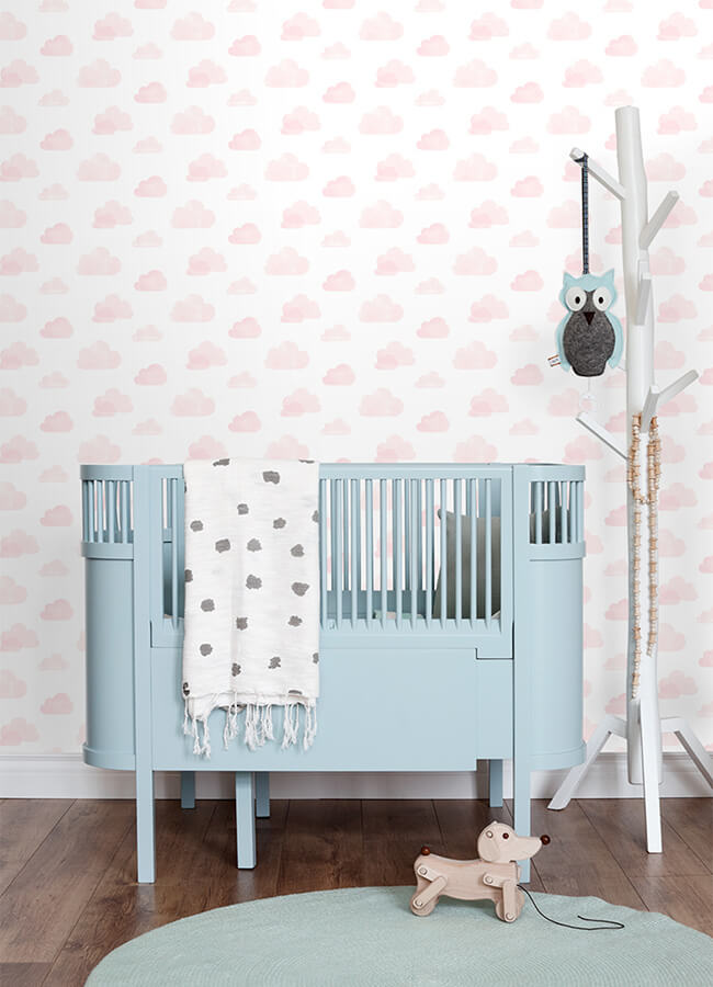 irie-pink-clouds-wallpaper-york-wallcoverings-4060-138929 - York Wallcoverings Papel pintado