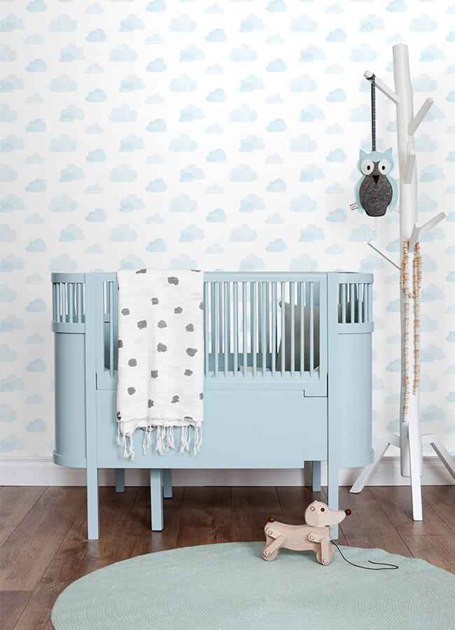 Irie Blue Clouds Wallpaper - York Wallcoverings - 4060-138930 - York Wallcoverings Wallpaper