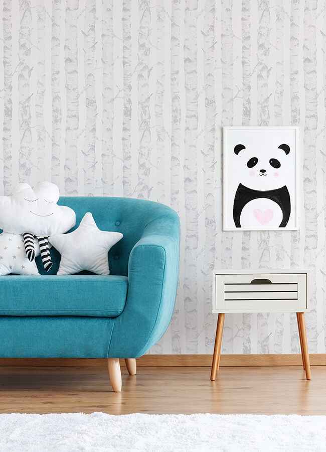 Birdie Grey Birch Wallpaper - York Wallcoverings - 4060-138944 - York Wallcoverings Wallpaper
