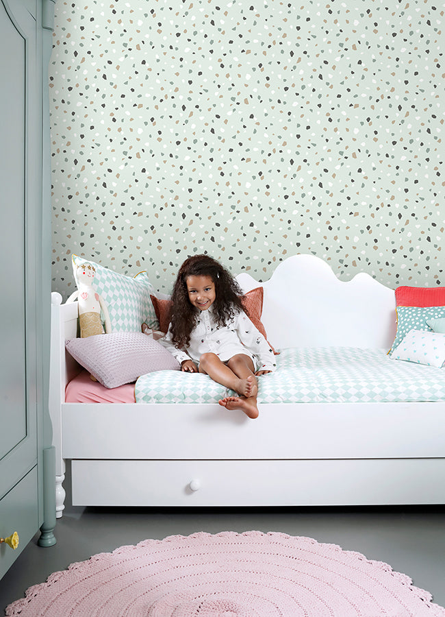 ona-mint-terrazzo-wallpaper-york-wallcoverings-4060-139036 - York Wallcoverings Papel pintado