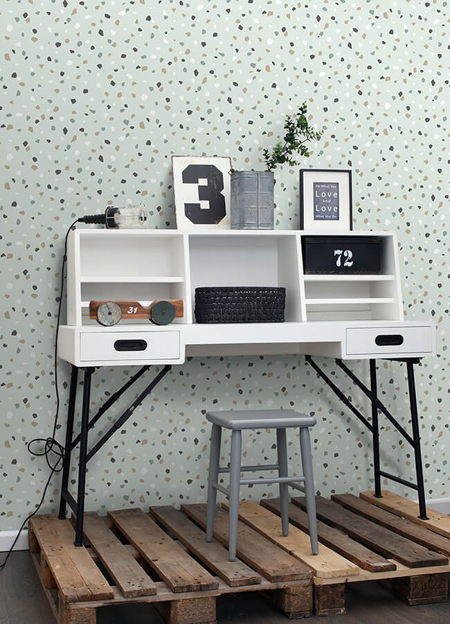 ona-mint-terrazzo-wallpaper-york-wallcoverings-4060-139036 - York Wallcoverings Papel pintado