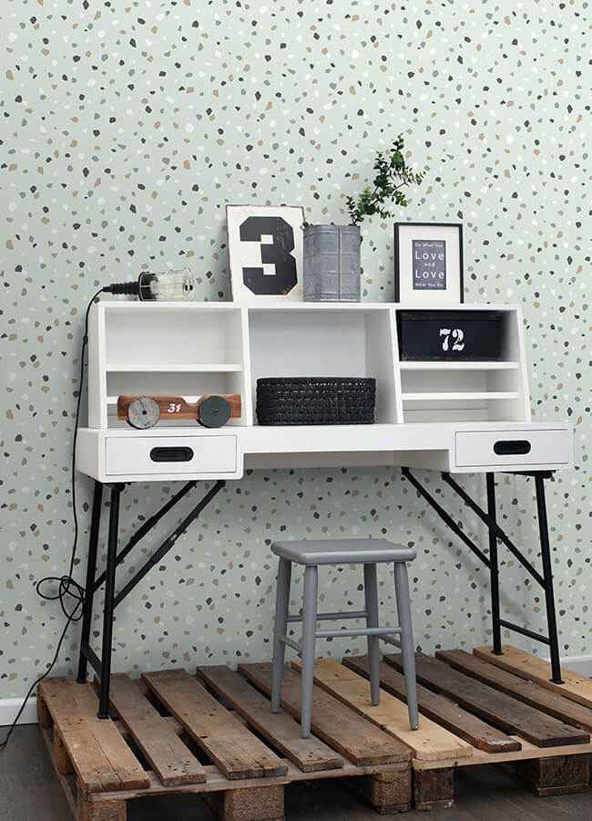 Ona Mint Terrazzo Wallpaper - York Wallcoverings - 4060-139036 - York Wallcoverings Wallpaper