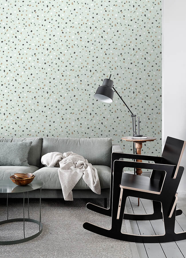 ona-mint-terrazzo-wallpaper-york-wallcoverings-4060-139036 - York Wallcoverings Papel pintado