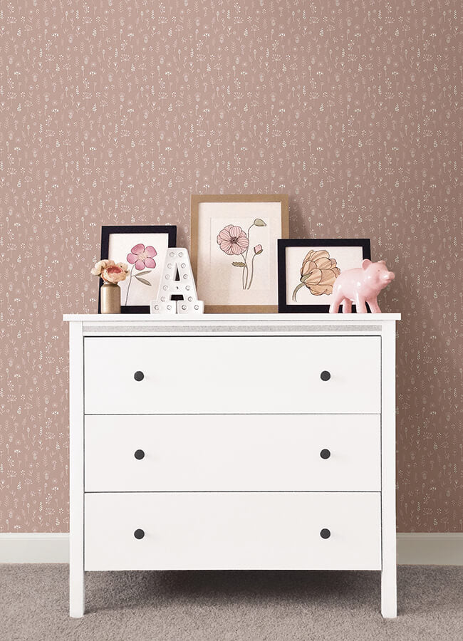 tatula-rose-floral-wallpaper-york-wallcoverings-4060-139280 - York Wallcoverings Papel pintado