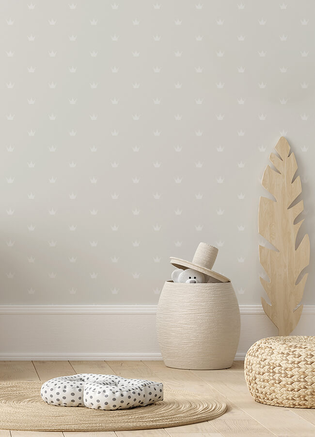 bea-silver-crowns-wallpaper-york-wallcoverings-4060-347703 - York Wallcoverings Papel pintado