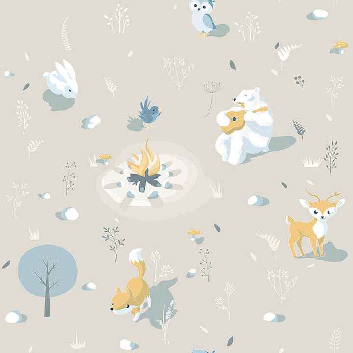 Jesper Beige Campfire Wallpaper - York Wallcoverings - 4060-31307