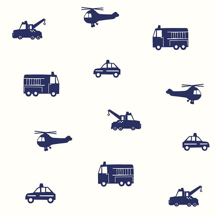 briony-navy-vehicles-wallpaper-york-wallcoverings-4060-137321 - York Wallcoverings Papel pintado