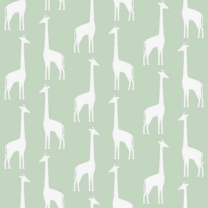 Vivi Sage Giraffe Wallpaper - York Wallcoverings - 4060-139058 - York Wallcoverings Wallpaper