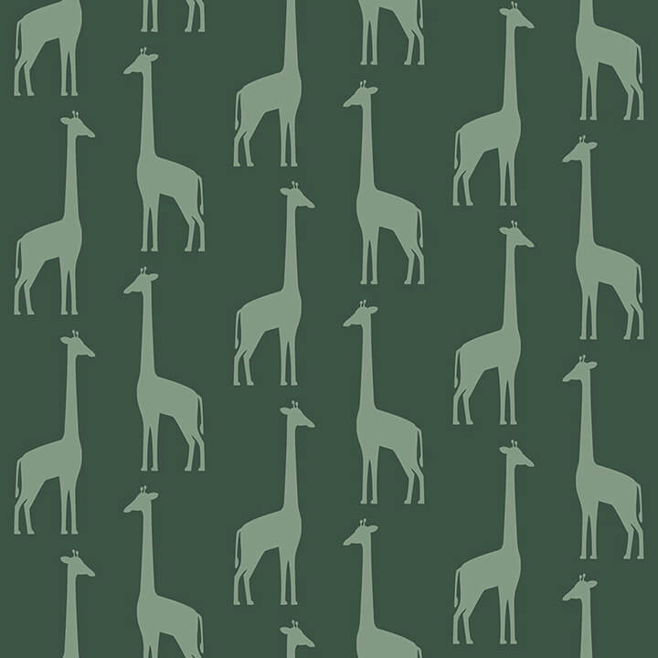 vivi-teal-giraffe-wallpaper-york-wallcoverings-4060-139061 - York Wallcoverings Papel pintado
