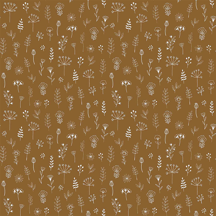 Picture of Tatula Chestnut Floral Wallpaper