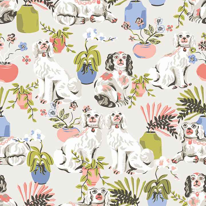 Stone Good Dog Peel & Stick Wallpaper - York Wallcoverings - PFS4812 - York Wallcoverings Wallpaper