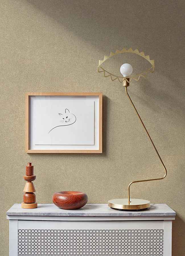 Dale Gold Texture Wallpaper - York Wallcoverings - 4096-554533 - York Wallcoverings Wallpaper