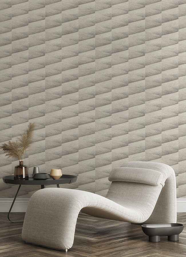 Shae Sterling Geo Wallpaper - York Wallcoverings - 4096-554618 - York Wallcoverings Wallpaper