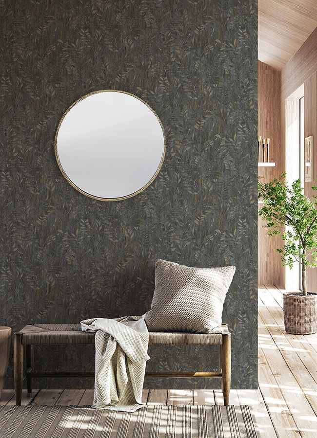 Beck Charcoal Leak Wallpaper - York Wallcoverings - 4096-561289 - York Wallcoverings Wallpaper
