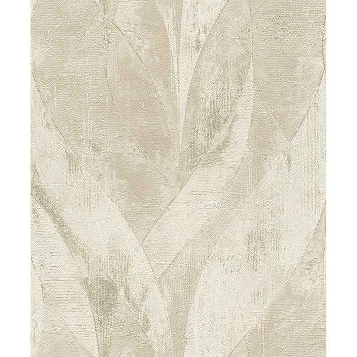 Blake Light Grey Leaf Wallpaper - York Wallcoverings - 4096-520033