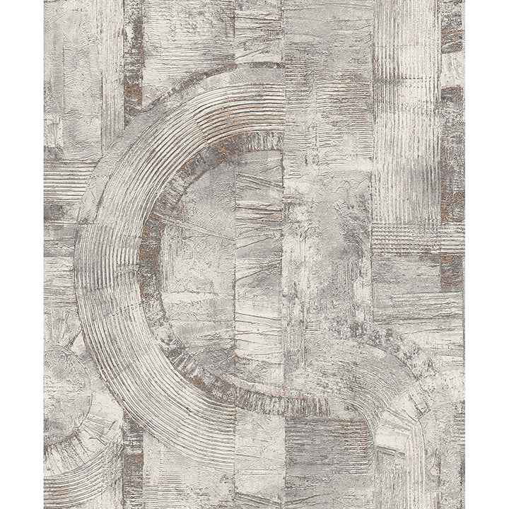 Abe Light Grey Geo Wallpaper - York Wallcoverings - 4096-554779