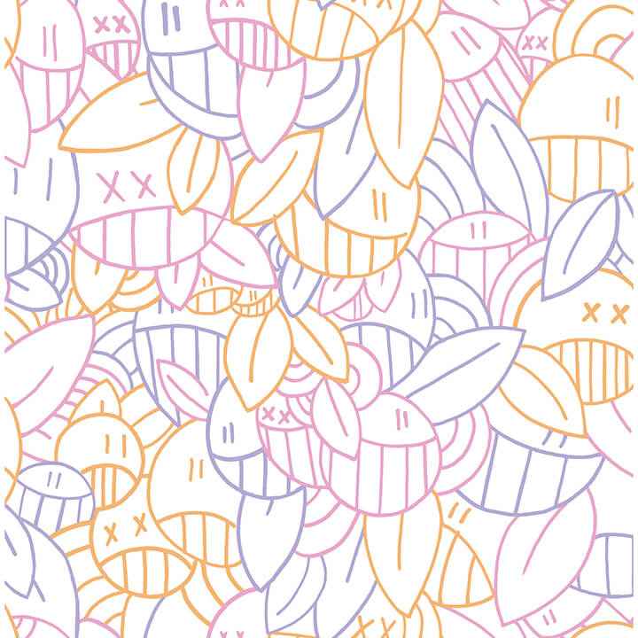 Multi Warm Floral Sequence Peel & Stick - York Wallcoverings - AAS4883