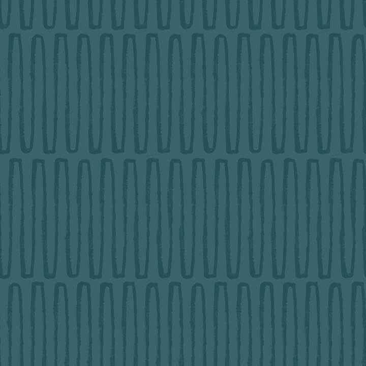 Lars Teal Retro Wave Wallpaper - York Wallcoverings - 4066-26505