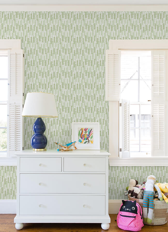 erik-green-building-blocks-wallpaper-york-wallcoverings-4066-26506 - York Wallcoverings Papel pintado